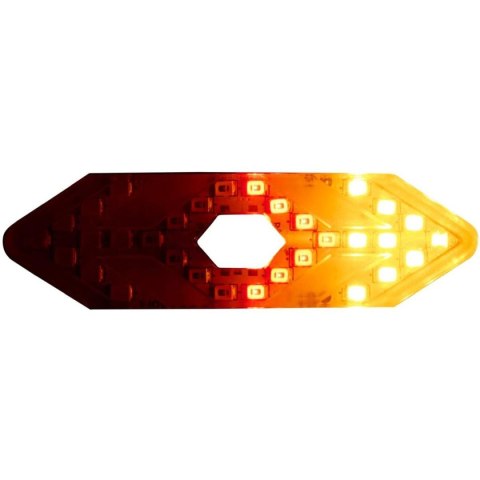 LAMPKA ROWEROWA TYŁ Z SYGNALIZATOREM LED ŁADOWANIE USB DUNLOP