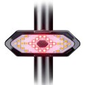 LAMPKA ROWEROWA TYŁ Z SYGNALIZATOREM LED ŁADOWANIE USB DUNLOP