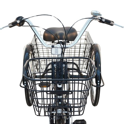 ROWER 3-KOŁOWY 24 CZARNY SHIMANO 7-BIEGOWY OBNIŻONA RAMA 1060972