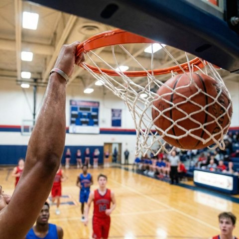 SIATKA DO OBRĘCZY KOSZ BIAŁA 12 UCHWYTÓW PES 5 NETEX