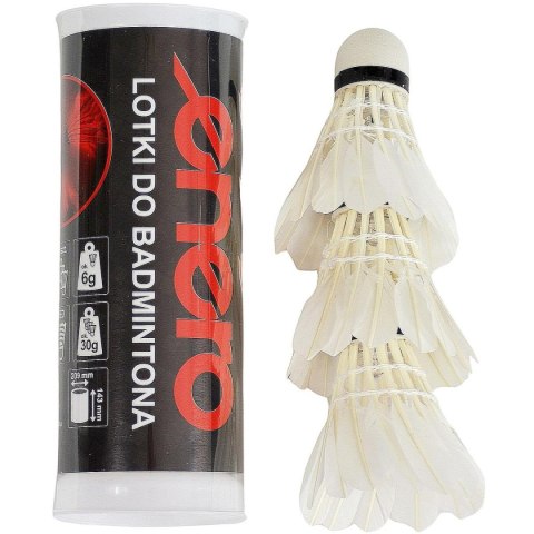 LOTKA BADMINTON Z PIÓR 3 SZT LED ENERO