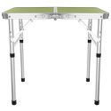STOLIK TURYSTYCZNY SKŁADANY KEMPINGOWY 60X45X25/56CM ZIELONY