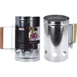 KOMIN ROZPALACZ DO GRILLA 27,5CM Z DREWNIANĄ RĄCZKĄ