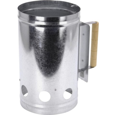 KOMIN ROZPALACZ DO GRILLA 27,5CM Z DREWNIANĄ RĄCZKĄ