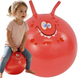 PIŁKA DO SKAKANIA Z ROGAMI 45CM CZERWONA