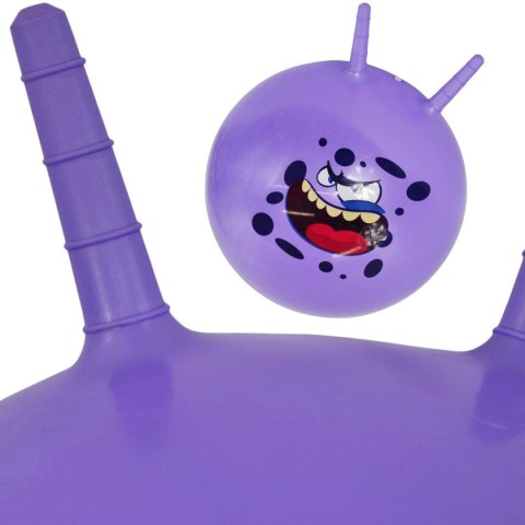 PIŁKA DO SKAKANIA Z ROGAMI 45CM FIOLETOWA