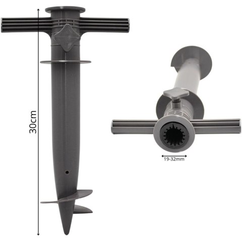 PODSTAWA BAZA DO PARASOLA 30x17x6CM SZARA