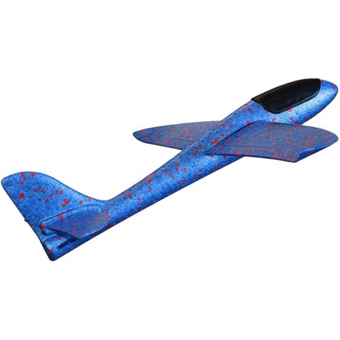 SAMOLOT STYROPIANOWY 47CM NIEBIESKI