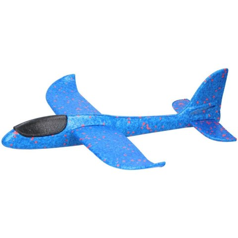 SAMOLOT STYROPIANOWY 47CM NIEBIESKI
