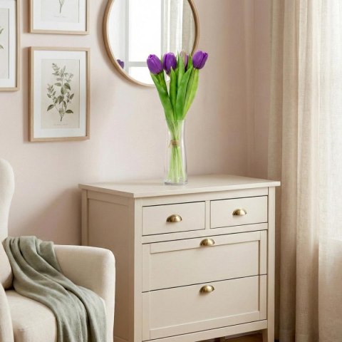 BUKIET 7 TULIPANÓW FIOLETOWYCH 31CM JAK ŻYWYCH DEKORACJA WIOSENNA