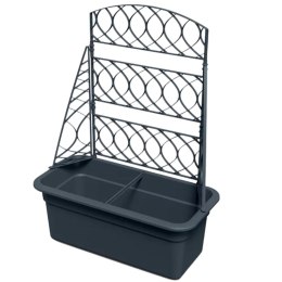 DONICZKA Z PERGOLĄ BLOMA 60CM ANTRACYT