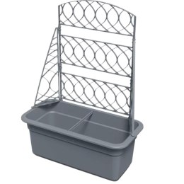 DONICZKA Z PERGOLĄ BLOMA 60CM SZARY KAMIEŃ