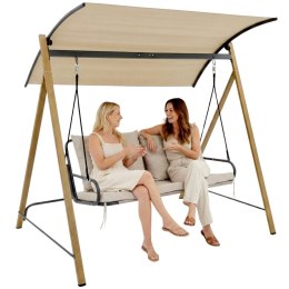 HUŚTAWKA OGRODOWO BALKONOWA 2-OSOBOWA PIASKOWA