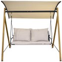 HUŚTAWKA OGRODOWO BALKONOWA 2-OSOBOWA PIASKOWA