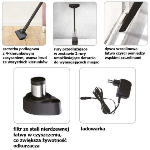 ODKURZACZ PIONOWY BEZPRZEWODOWY 100W MAESTRO