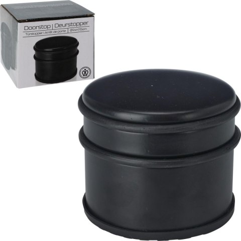 STOPER DO DRZWI 9x7,5CM CZARNY