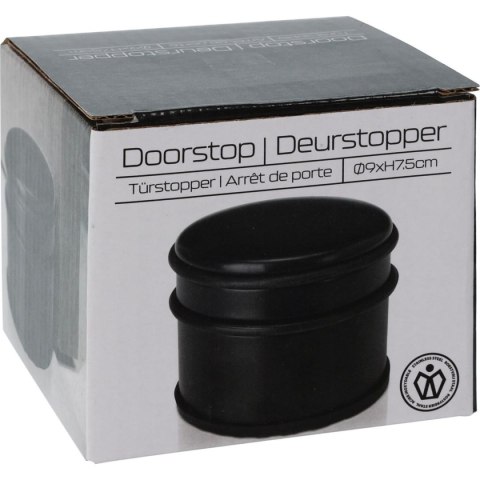 STOPER DO DRZWI 9x7,5CM CZARNY