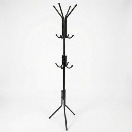 WIESZAK NA UBRANIA I AKCESORIA 3 WYSOKOŚCI 175CM CZARNY