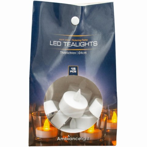 ZESTAW 15 ŚWIECZEK TEA LIGHT LED