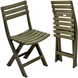 ZESTAW 4 KRZESEŁ CATERINGOWYCH SKŁADANYCH PLASTIKOWYCH ZIELONYCH KOMODO