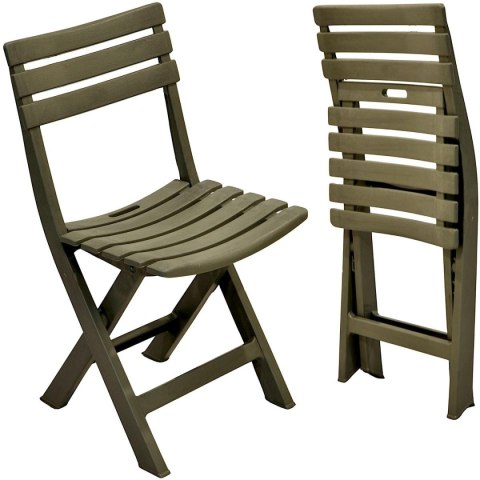 ZESTAW 4 KRZESEŁ CATERINGOWYCH SKŁADANYCH PLASTIKOWYCH ZIELONYCH KOMODO