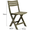 ZESTAW 4 KRZESEŁ CATERINGOWYCH SKŁADANYCH PLASTIKOWYCH ZIELONYCH KOMODO