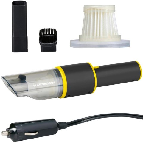 ODKURZACZ SAMOCHODOWY DO GNIAZDA ZAPALINICZKI 2 DODATKOWE KOŃCÓWKI 36W DUNLOP