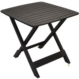 STÓŁ OGRODOWY SKŁADANY PLASTIKOWY 72x79x70CM ANTRACYT