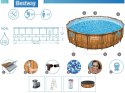Bestway Basen stelażowy drewno 488x122 11w1 56725
