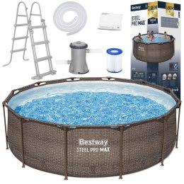 Bestway basen Stelażowy 366x100cm 9w1 rattan 56709