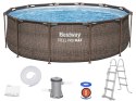 Bestway basen Stelażowy 366x100cm 9w1 rattan 56709