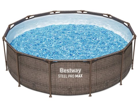 Bestway basen Stelażowy 366x100cm 9w1 rattan 56709