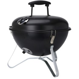 GRILL TURYSTYCZNY KOCIOŁEK KULISTY 34x37CM CZARNY