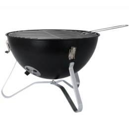 GRILL TURYSTYCZNY KOCIOŁEK KULISTY 34x37CM CZARNY
