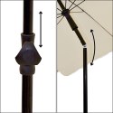 PARASOL OGRODOWY 185CM KREMOWY
