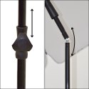 PARASOL OGRODOWY 185CM POPIELATY