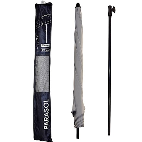 PARASOL OGRODOWY 185CM POPIELATY