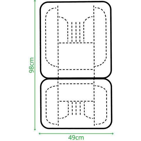 PODUSZKA PODGRZEWANA NA FOTEL SAMOCHODOWY DUNLOP 12V 35W/45W