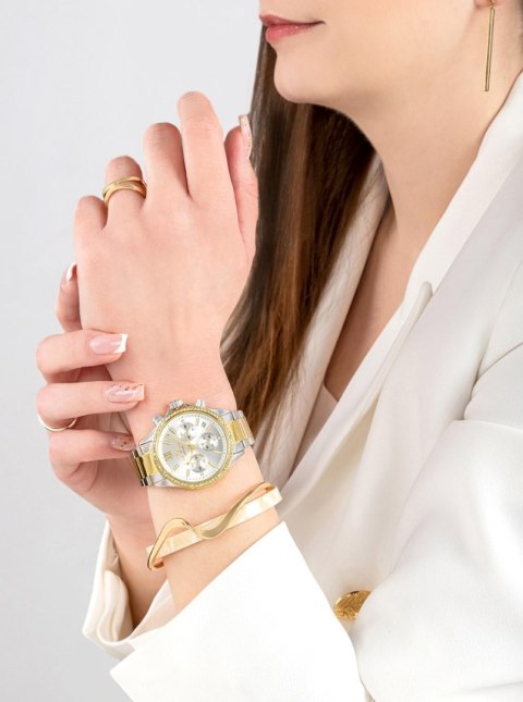 Zegarek Damski Giewont Sapphire Srebrno Złoty GW3670-B4