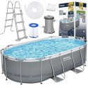 Basen stelażowy 427x250x100cm Bestway 8w1 pompa drabinka 56620