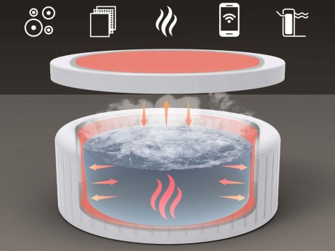 Bestway Lay-Z-Spa Carrara AirJet 6 hydromasaż 4-6os WiFi aplikacja 6001V