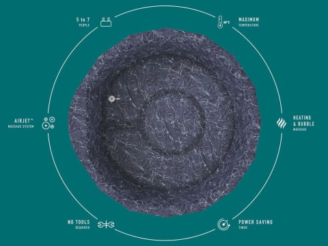 Bestway hydromasaż Lay-Z-Spa Toronto SLIM 5-7os 190cm WiFi apka 6001W