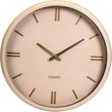 ZEGAR ŚCIENNY 38CM ZNACZNIKI GODZINOWE PUDROWY RÓŻ