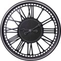ZEGAR ŚCIENNY AŻUROWY CYFRY RZYMSKIE 48,5CM CZARNY