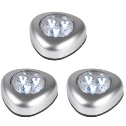 ZESTAW 3 LAMPEK PUSH LIGHT LED NA BATERIE GRUNDIG
