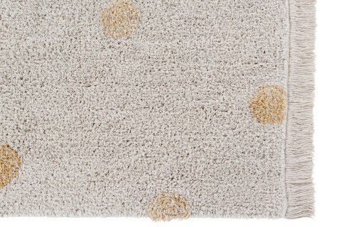 Lorena Canals Dywan bawełniany Hippy Dots Natural Honey 120 x 160 cm