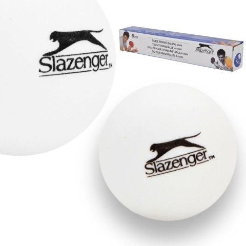 PIŁECZKI DO TENISA STOŁOWEGO SLAZENGER BIAŁE 6SZT