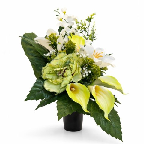 Bukiet flakon stroik na cmentarz kompozycja kwiatowa