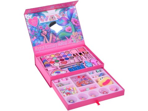 Duży zestaw piękności SYRENKA Cienie Lakiery Spinki Gumki do włosów ZA5574