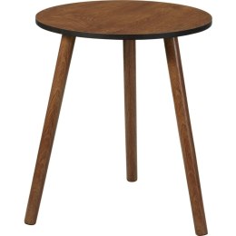 STOLIK KAWOWY 40x41CM BLAT MDF CIEMNY ORZECH